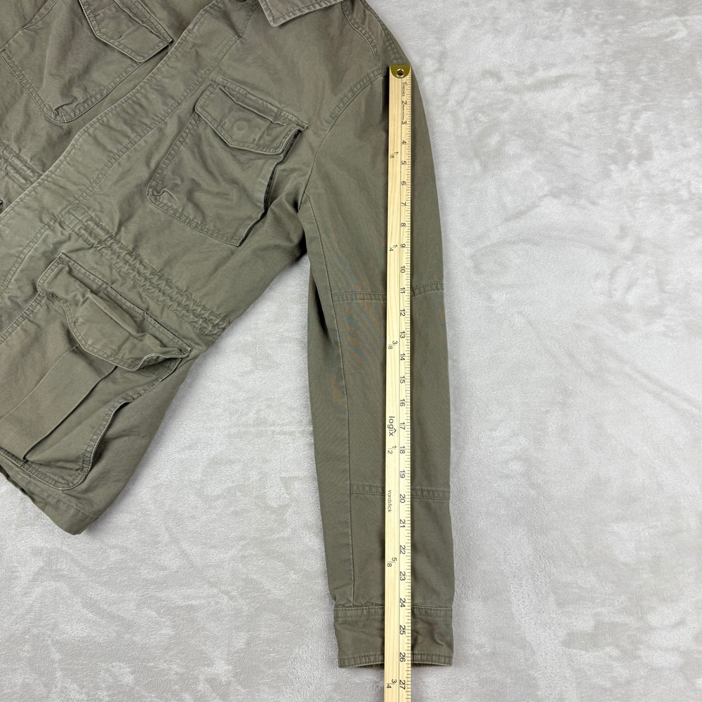 GAP Jacket Men Medium Olive Green Fall Fatigue Ca… - image 13